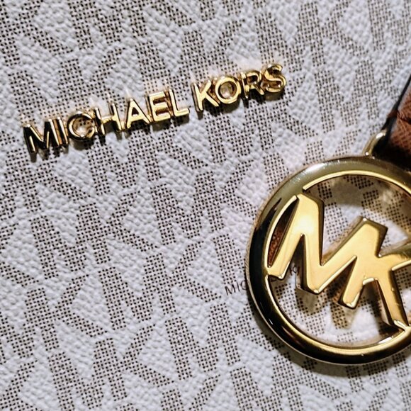 Michael Kors Jet Set Large Signature Logo Shoulder Bag - Picture 2 of 14